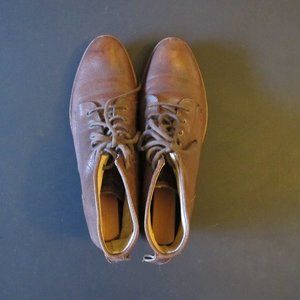 Frye Carson Lace-Up Brown Leather Ankle Boots 8.5